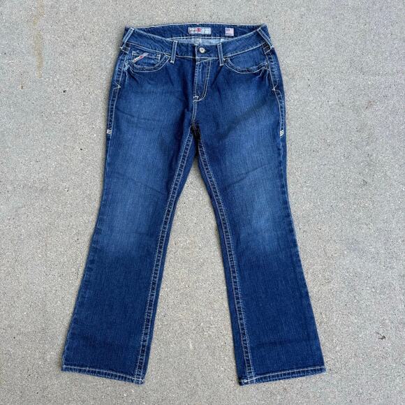 Ariat FR DuraStretch Basic Boot Cut Blue Jeans 31S Style 10016176 - Picture 2 of 9